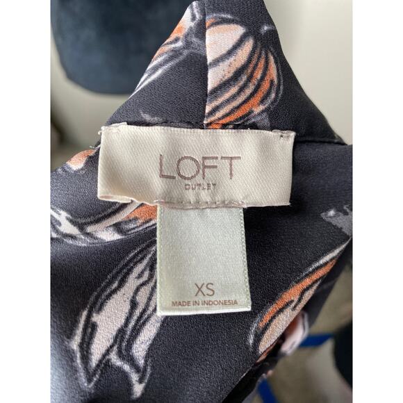 LOFT Floral Sleeveless Top XS - Picture 7 of 8